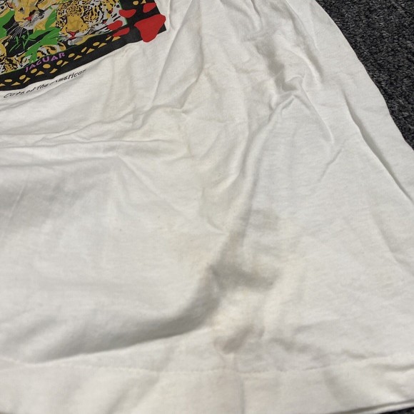 Vintage 94  Cats Predators Single Stitch Shirt XL Earth Foundation Alore USA Tag - Picture 10 of 12